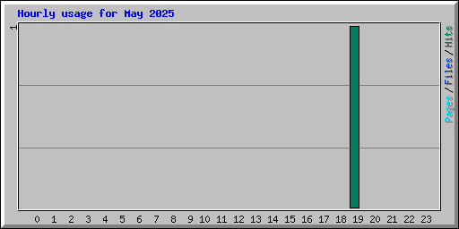 Hourly usage for May 2025